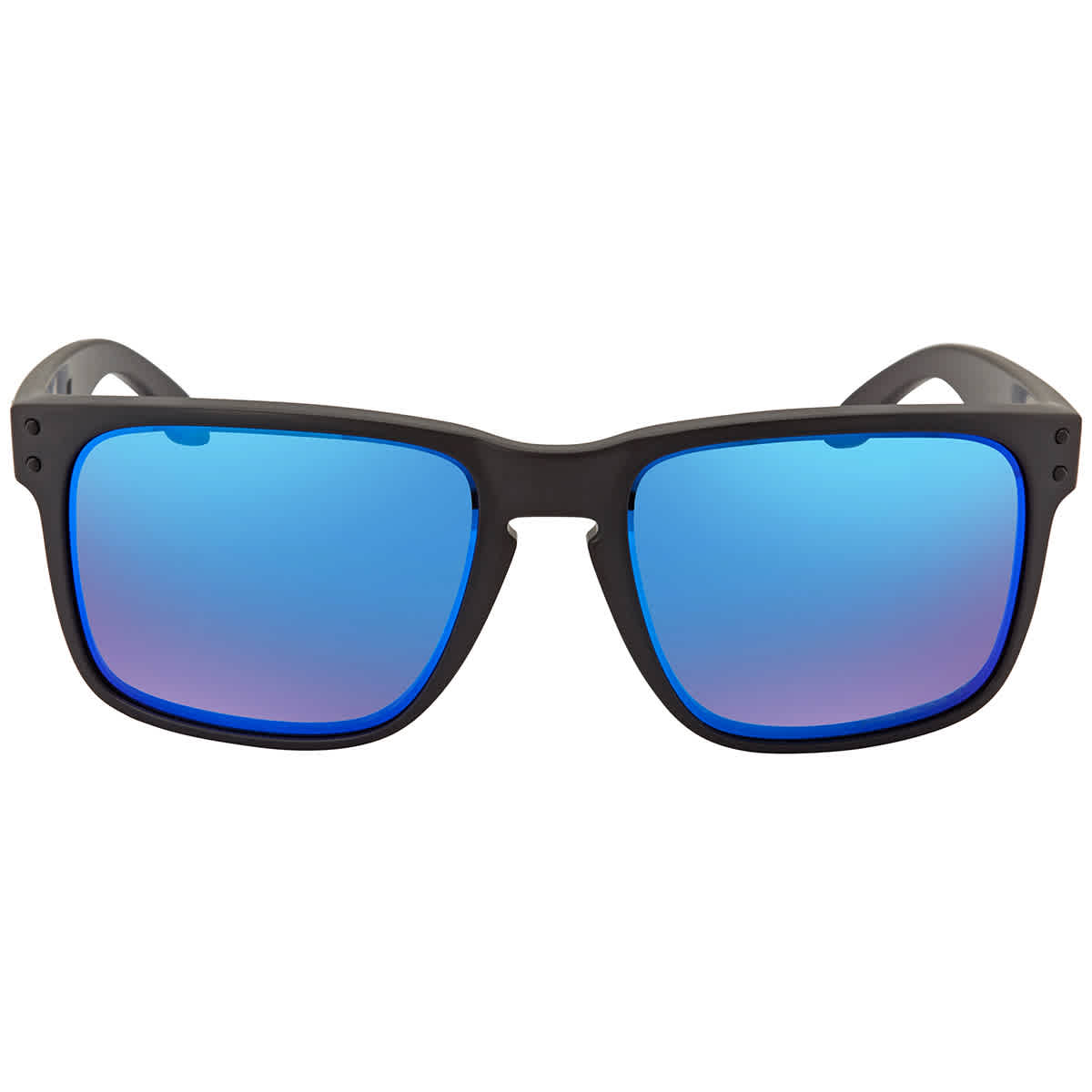 Oakley Holbrook XL OO9417 Prizm Grey Mirror Polarized Sunglasses - Matte Black/Prizm Sapphire Mirror - Standard