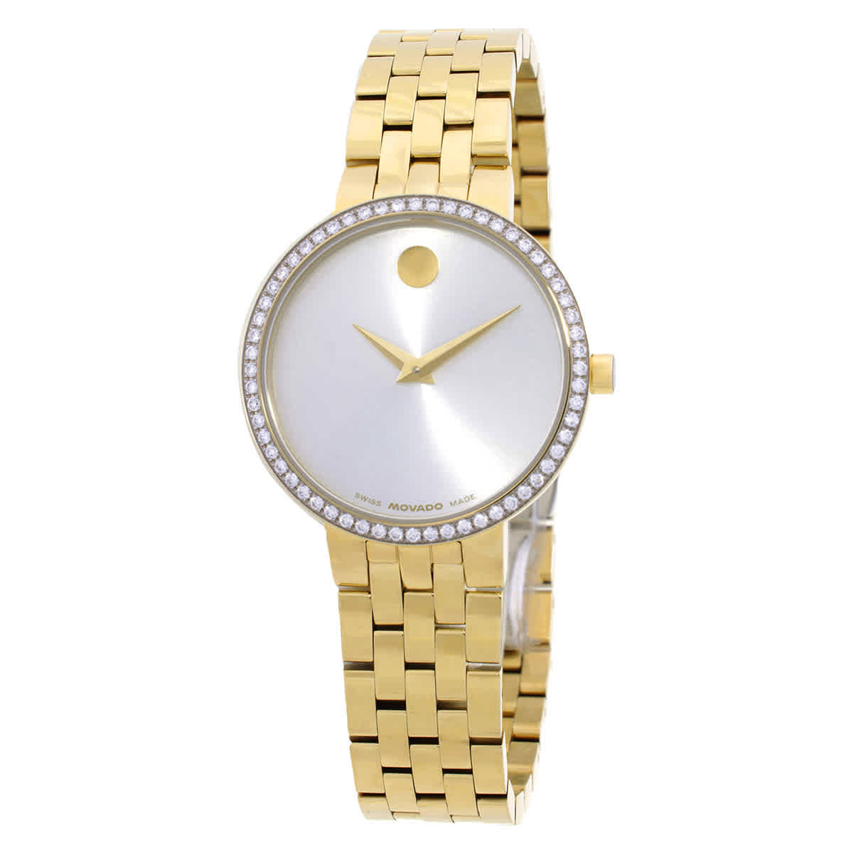 Movado Museum Quartz Diamond White Dial Ladies Watch 0608068 1395$