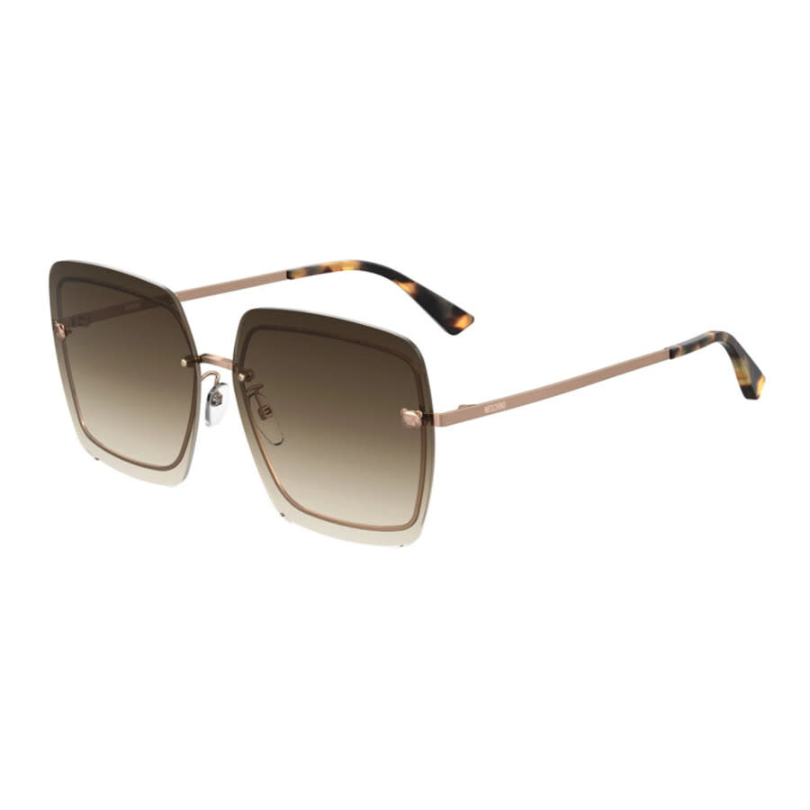 Moschino Brown Gradient Oversized Ladies Sunglasses MOS085/G/S 009Q/HA 64