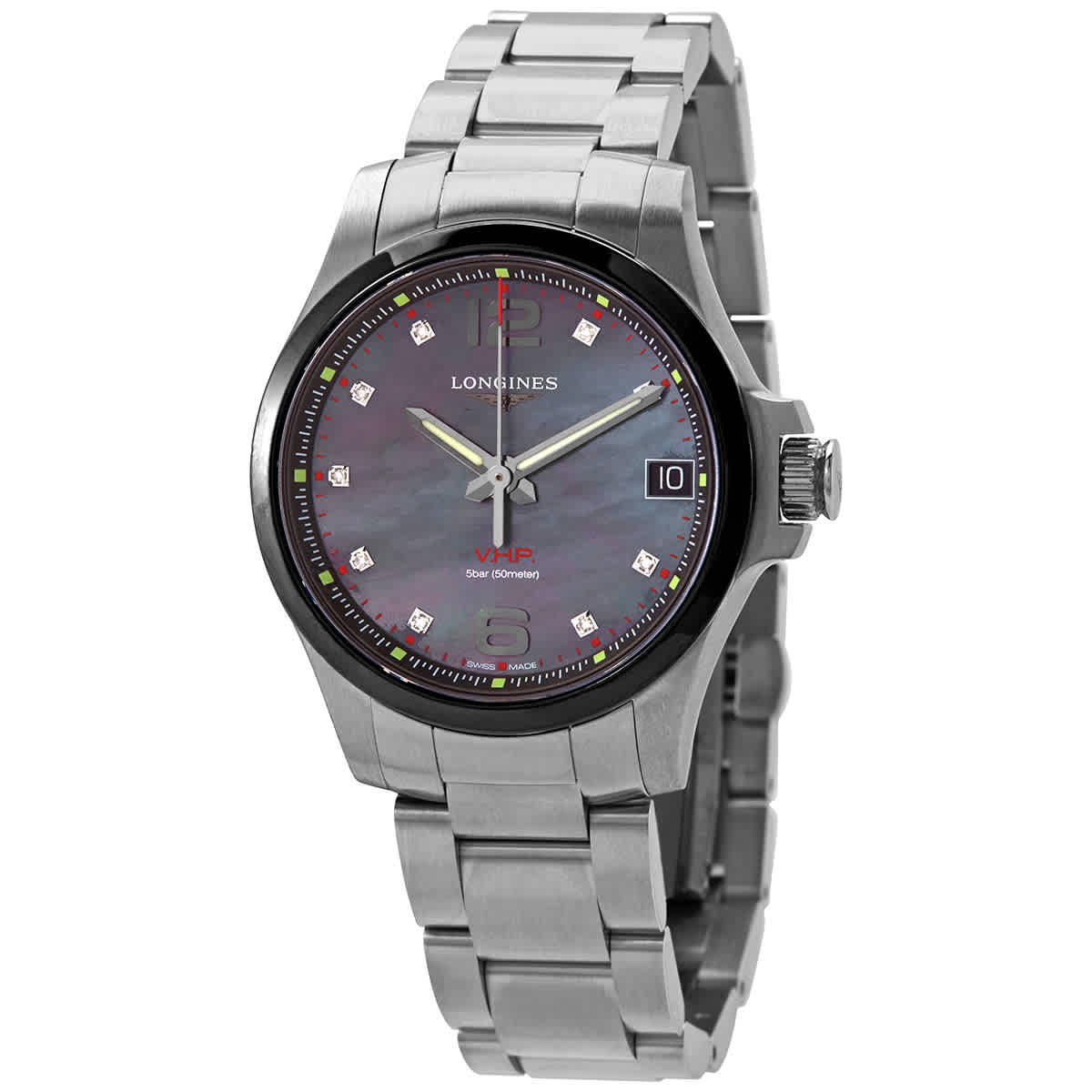 Longines Conquest VHP Quartz Diamond Ladies Watch L33194886 1020$