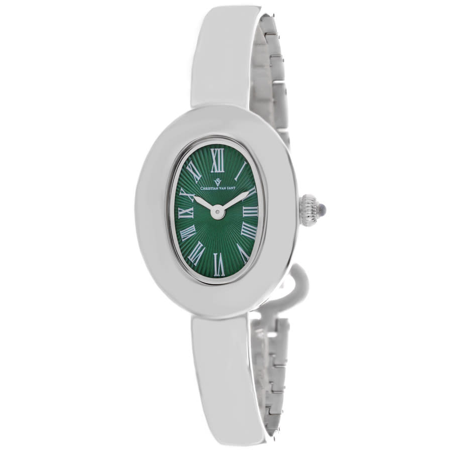 Christian Van Sant Anora Quartz Green Dial Ladies Watch CV4332