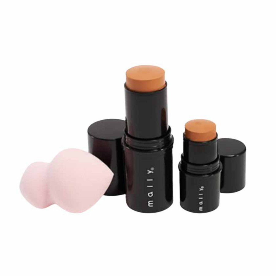 Mally Ladies Mally Quick Fix Foundation + 2 Concealer Stick Kit Stick 0.67 oz Tan Makeup 888391710032