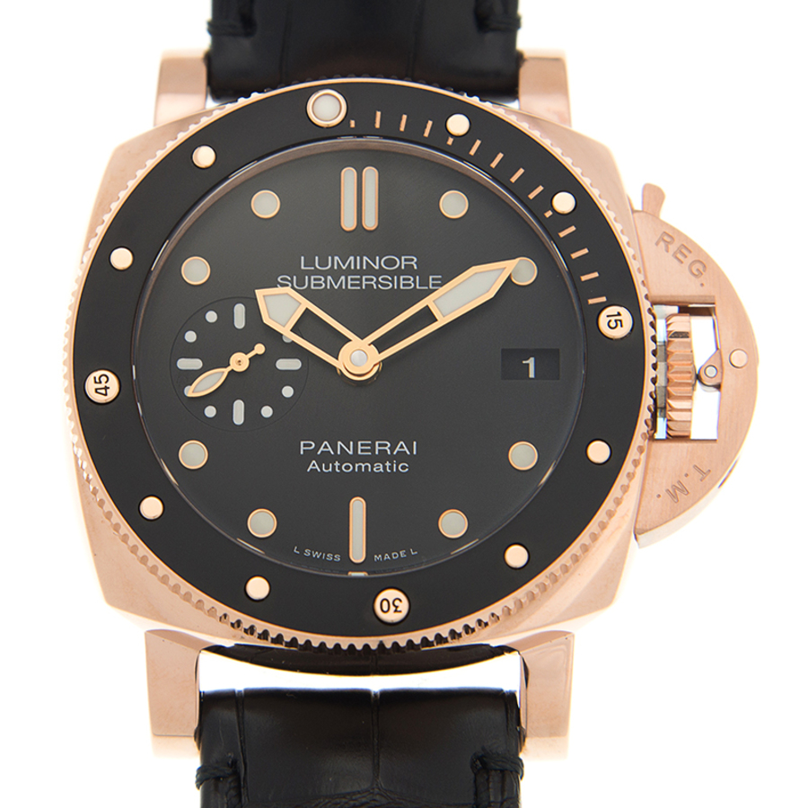Pre-owned Panerai Luminor Submersible 1950 Black Dial Mens Watch PAM00684