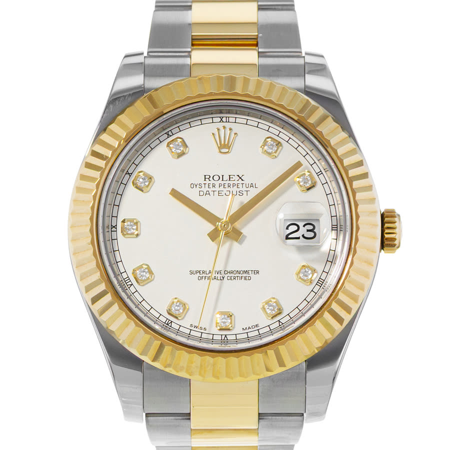 Preowned Rolex Datejust Ii Automatic Chronometer Diamond Mens Watch 116333 IDO Preowned Rolex Datejust Ii Automatic Chronometer Diamond Mens Watch 116333 IDO