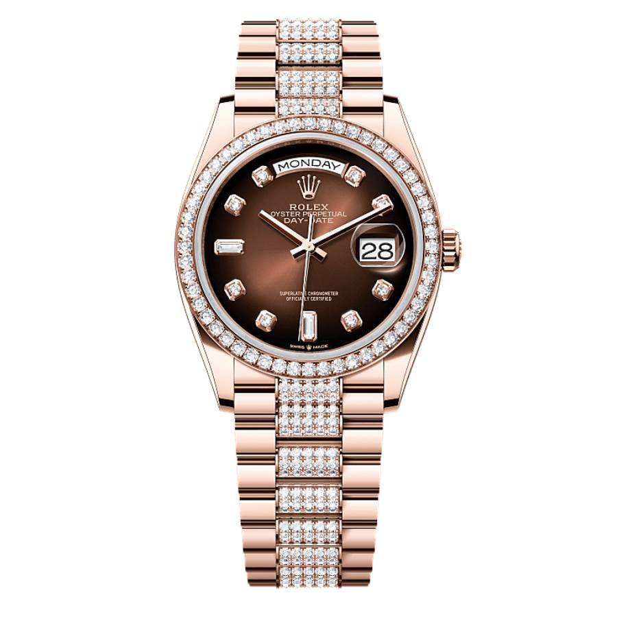 Rolex DayDate Automatic Chronometer Diamond Ladies Watch M128345RBR0041