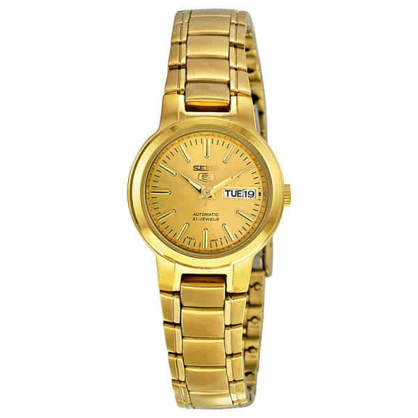Seiko Series 5 Automatic Gold Dial Ladies Watch SYME46 134$