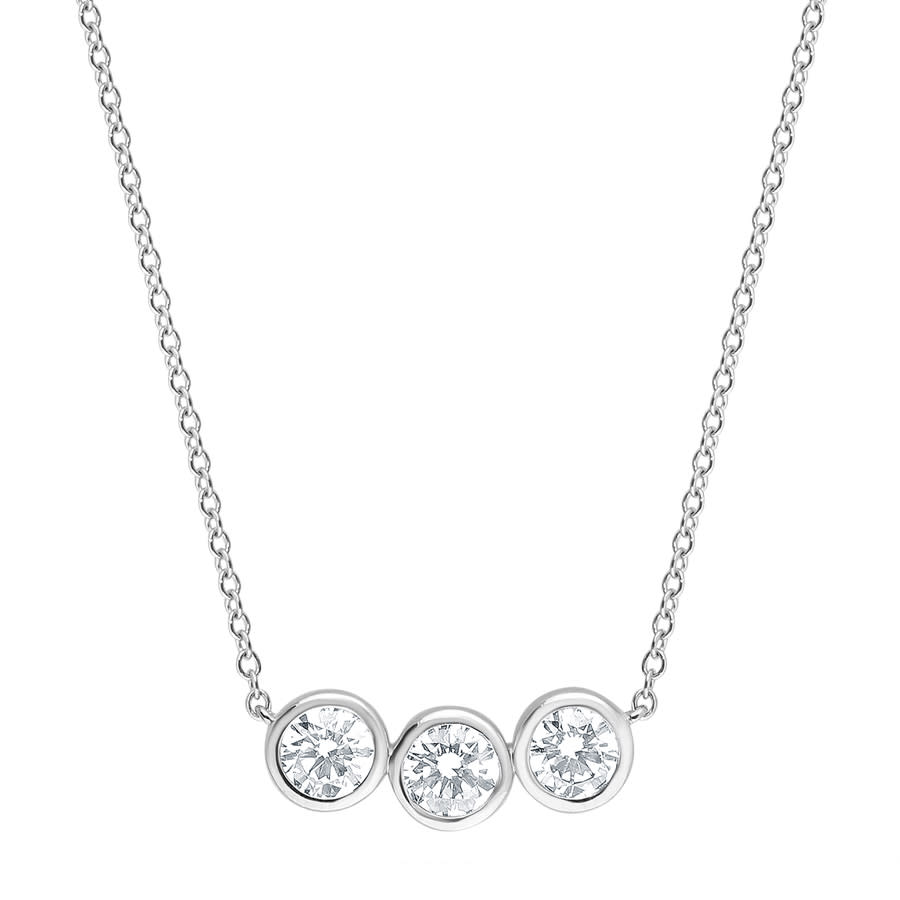 Brilliant Diamond 14KT White Gold 080 Carat Lab Grown Diamond Necklace for Women 745$