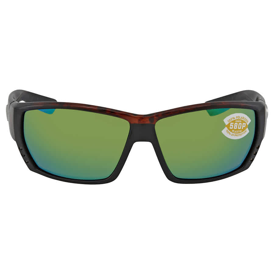 Costa Del Mar Costa Tuna Alley Tortoise Frame Sunglasses w/Green Mirror 580P Lenses 06S9009-90090862