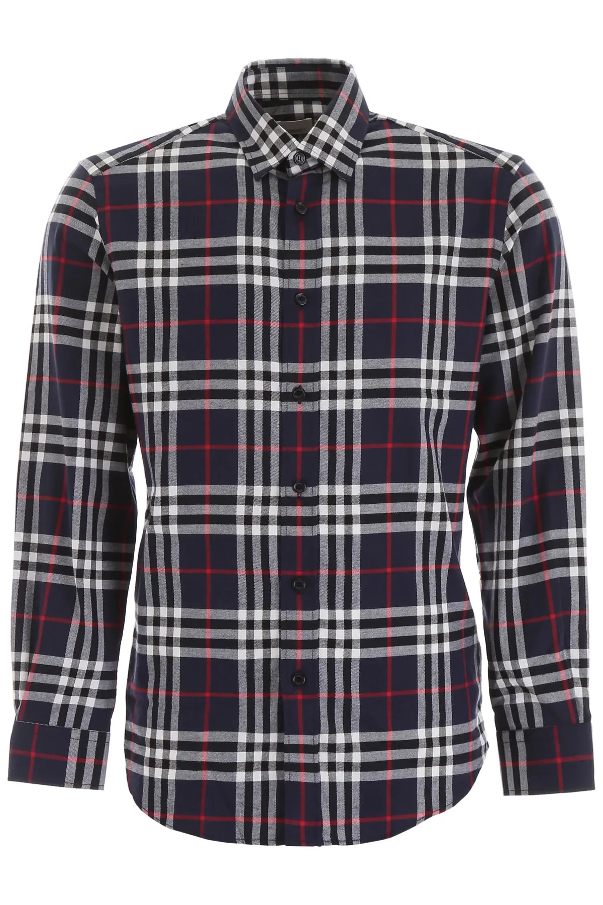 Burberry Blue Vintage Check Cotton Flannel Shirt | eBay