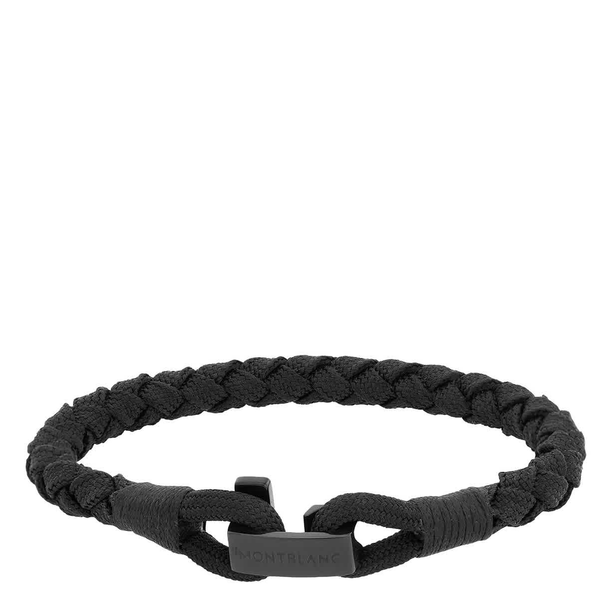 Montblanc T-Hook Bracelet in Black Nylon & Stainless Steel, | eBay