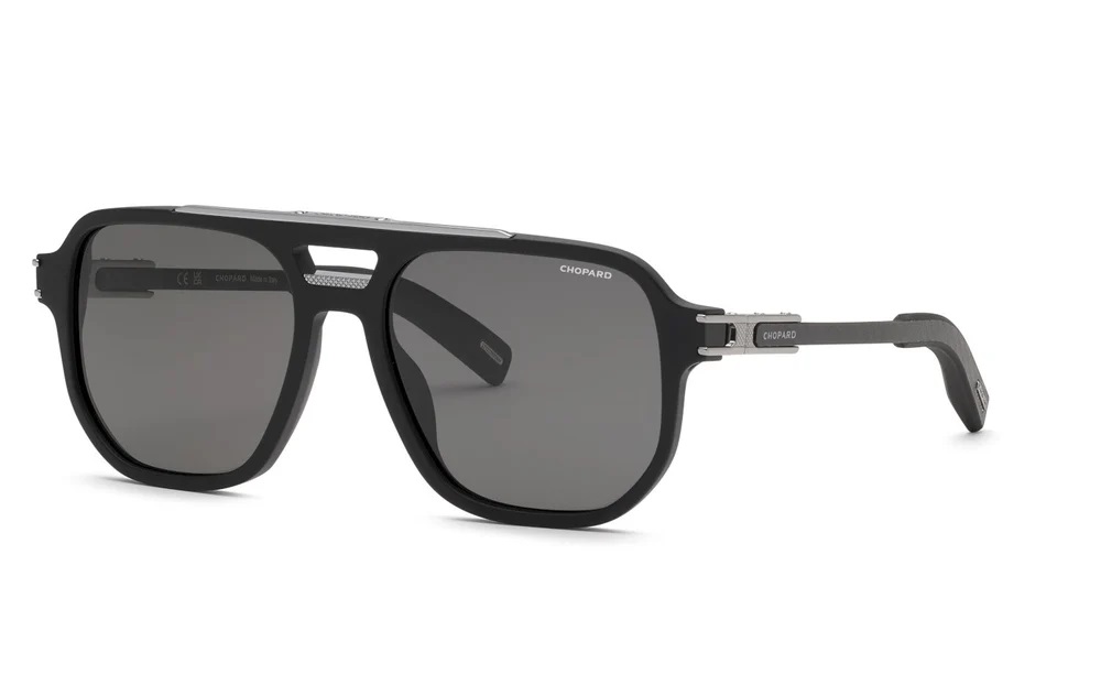 Chopard Polarized Smoke Navigator Mens Sunglasses SCH412 703P 57