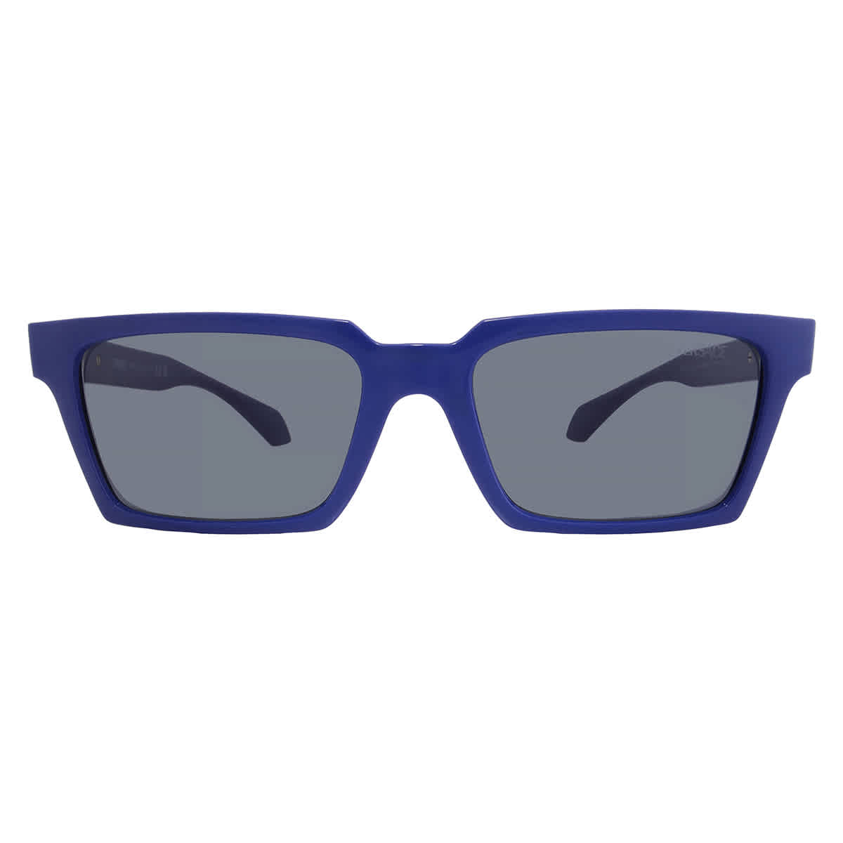 Versace Dark Grey Rectangular Mens Sunglasses VE4490U 545087 55