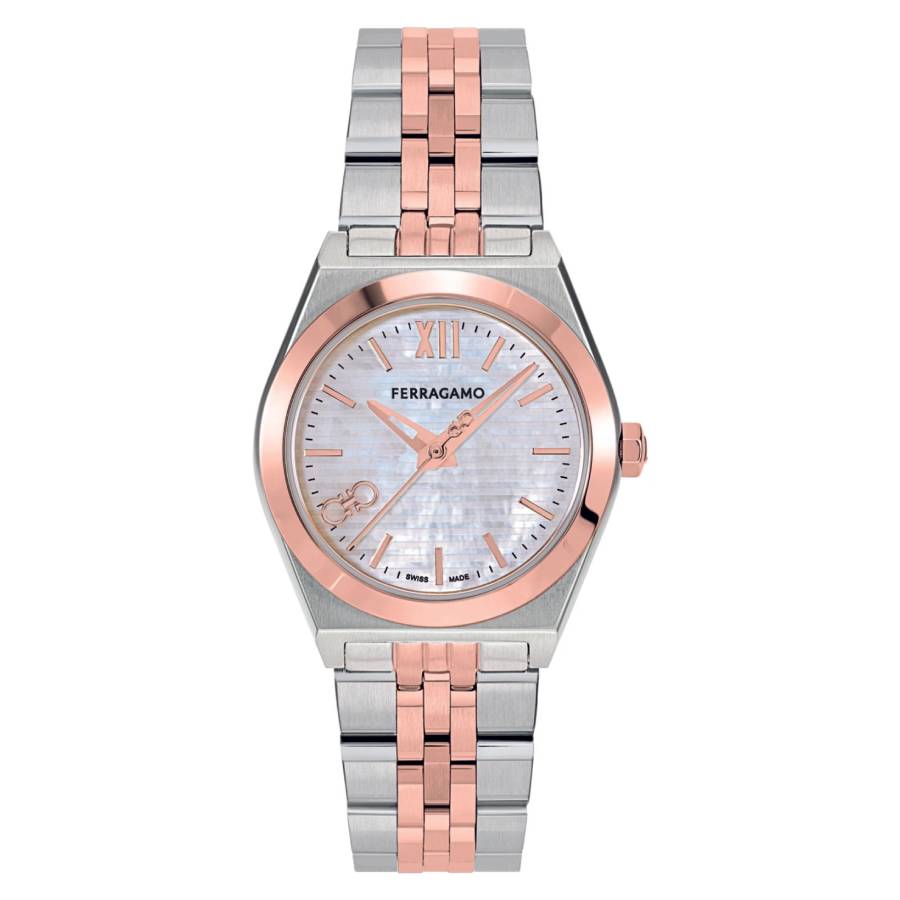 Ferragamo Vega New Quartz Mother of Pearl Dial Ladies Watch SFKJ01124 309$