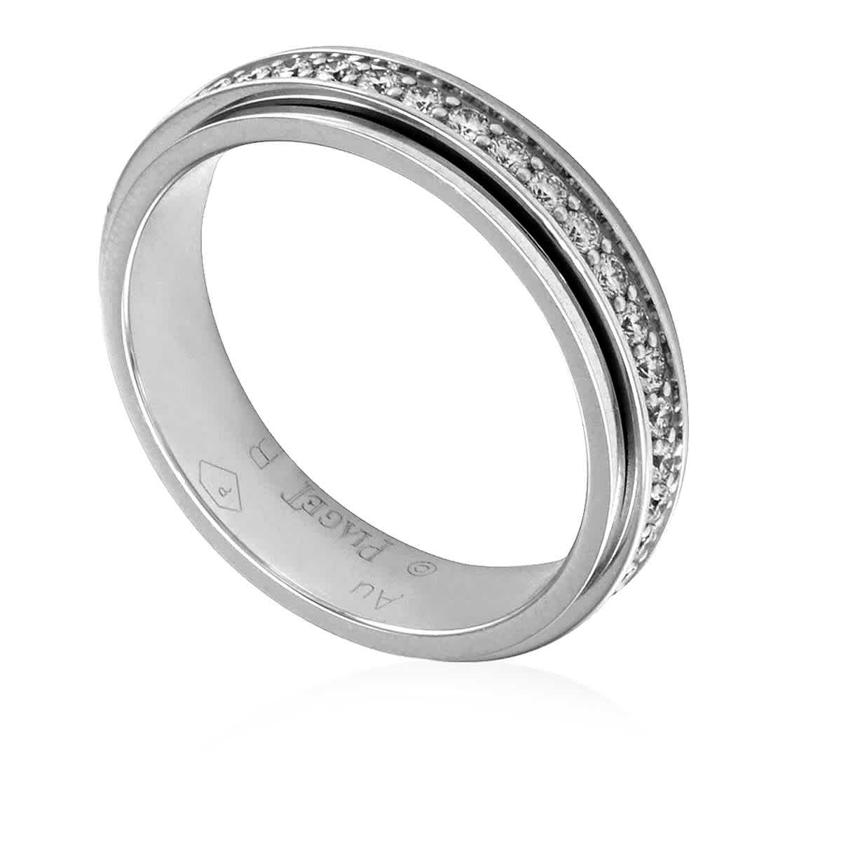 Piaget Possession 18k White Gold 56 CT Diamond Wedding Ring Size 51 2998$