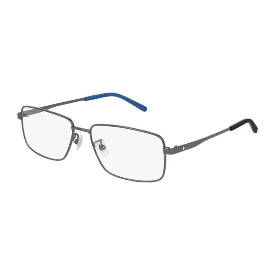 Montblanc Mens Black Rectangular Eyeglass Frames MB0108O 002