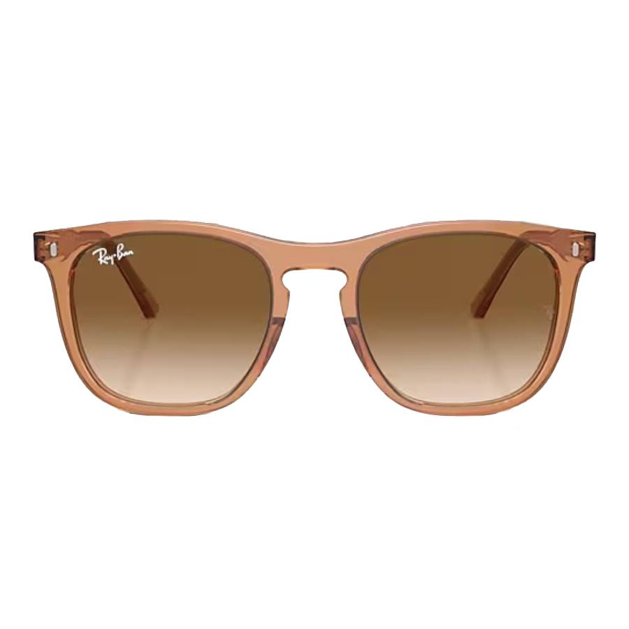 Ray-Ban Rb2210 Sunglasses Transparent Brown Frame Brown Lenses 53-21