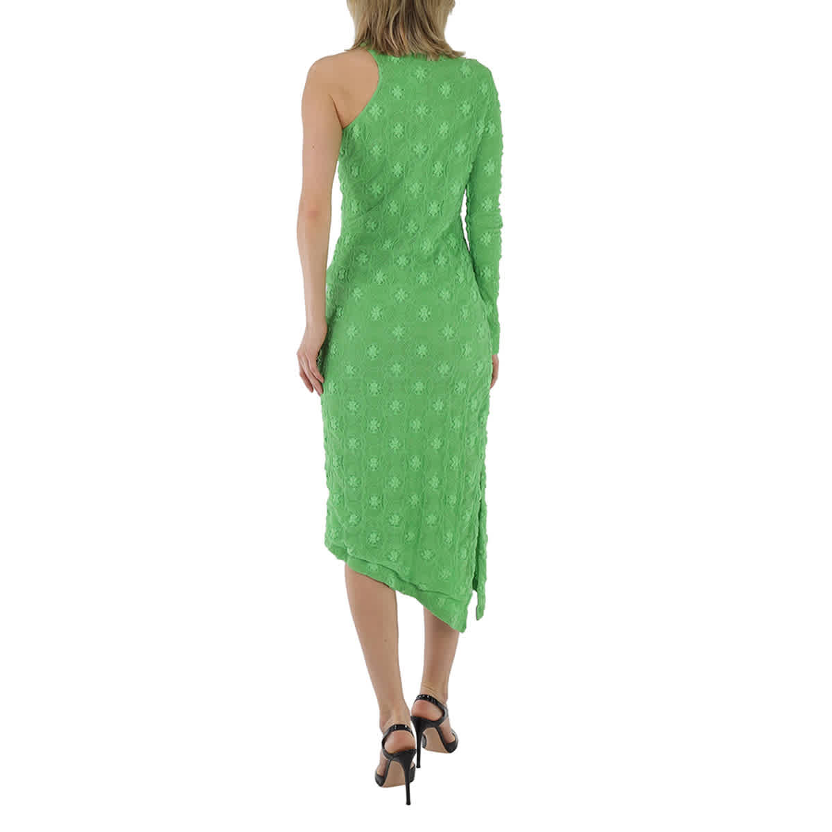 Ladies green top midi dress