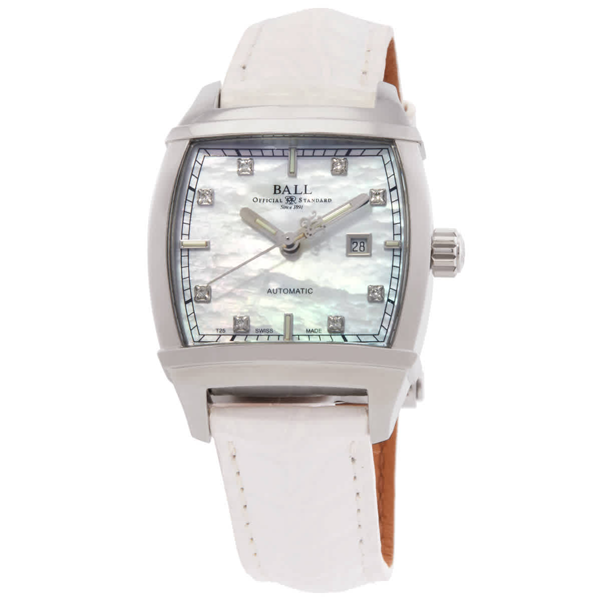 Ball Conductor Automatic White Dial Ladies Watch NL1068D-L6J-WH