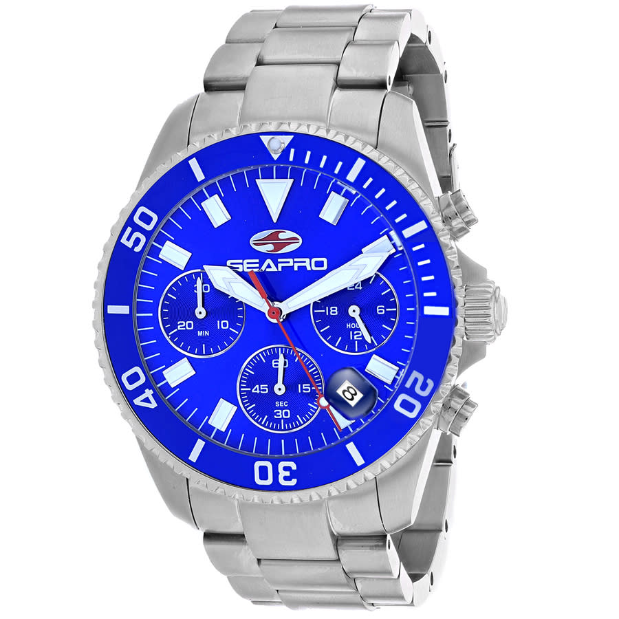 Seapro Scuba 200 Chrono Blue Dial Mens Watch SP4352 249$