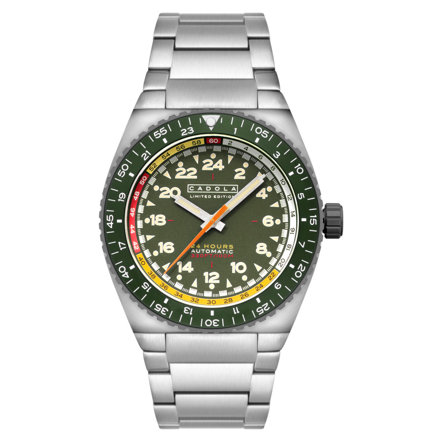 Cadola Dog Leg Green Dial Mens Watch CD-1030-22 750$