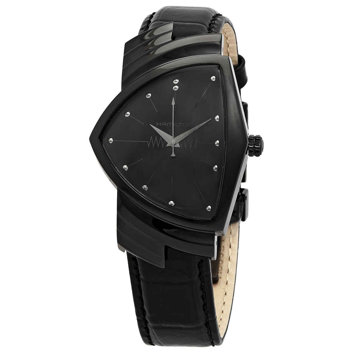 Hamilton Ventura Quartz Black Dial Men s Watch H24401731 eBay