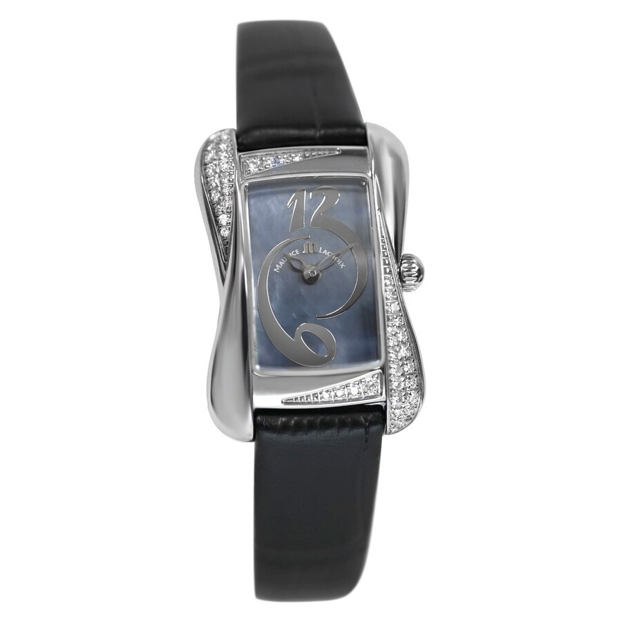 Pre-owned Maurice Lacroix Divina Quartz Diamond Blue Dial Mens Watch DV5011-SD551-360 938$