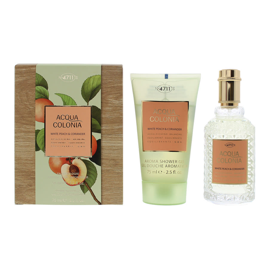 4711 Unisex Acqua Colonia White Peach Coriander Gel Gift Set Fragrances 4011700747689 21$