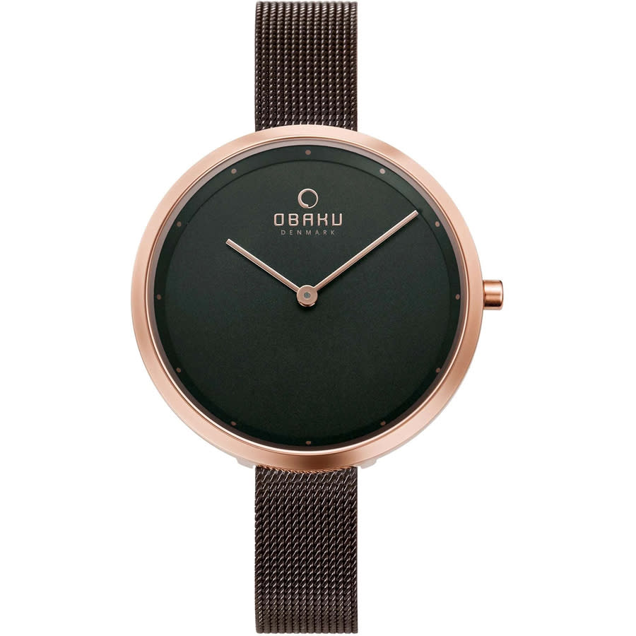 Obaku Classic Quartz Brown Dial Ladies Watch V227LXVNMN 86$