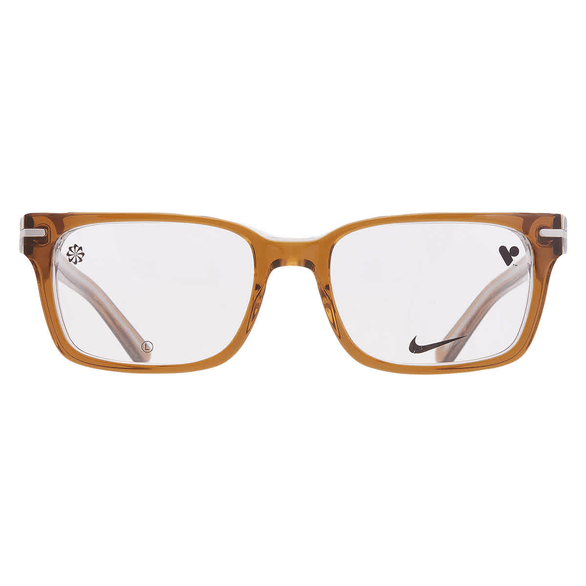 Nike 7174 218 Men's Glasses Clear Size 53 - Free Lenses - Blue Light Block Available