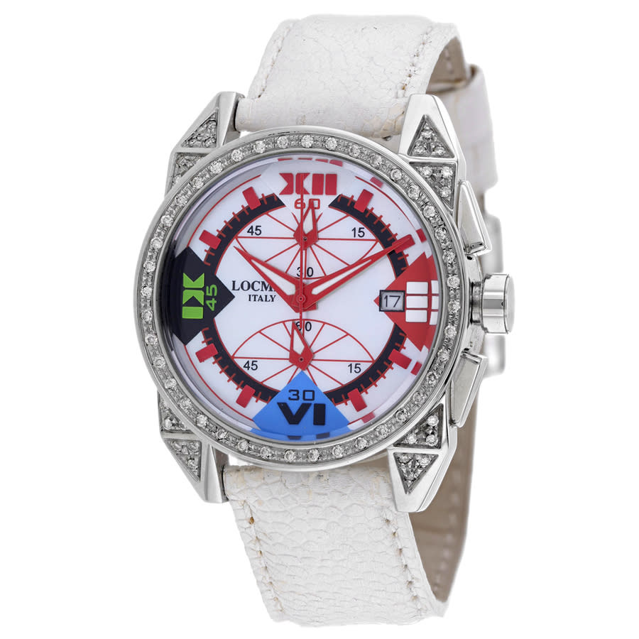Locman Cavallo Pazzo Chronograph Quartz Ladies Watch 161MOPRDDC/WH OS