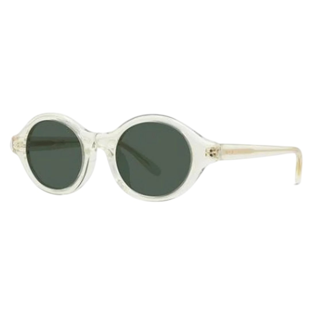 Loewe LW40162U57N Round Acetate Frame Sunglasses — Yellow