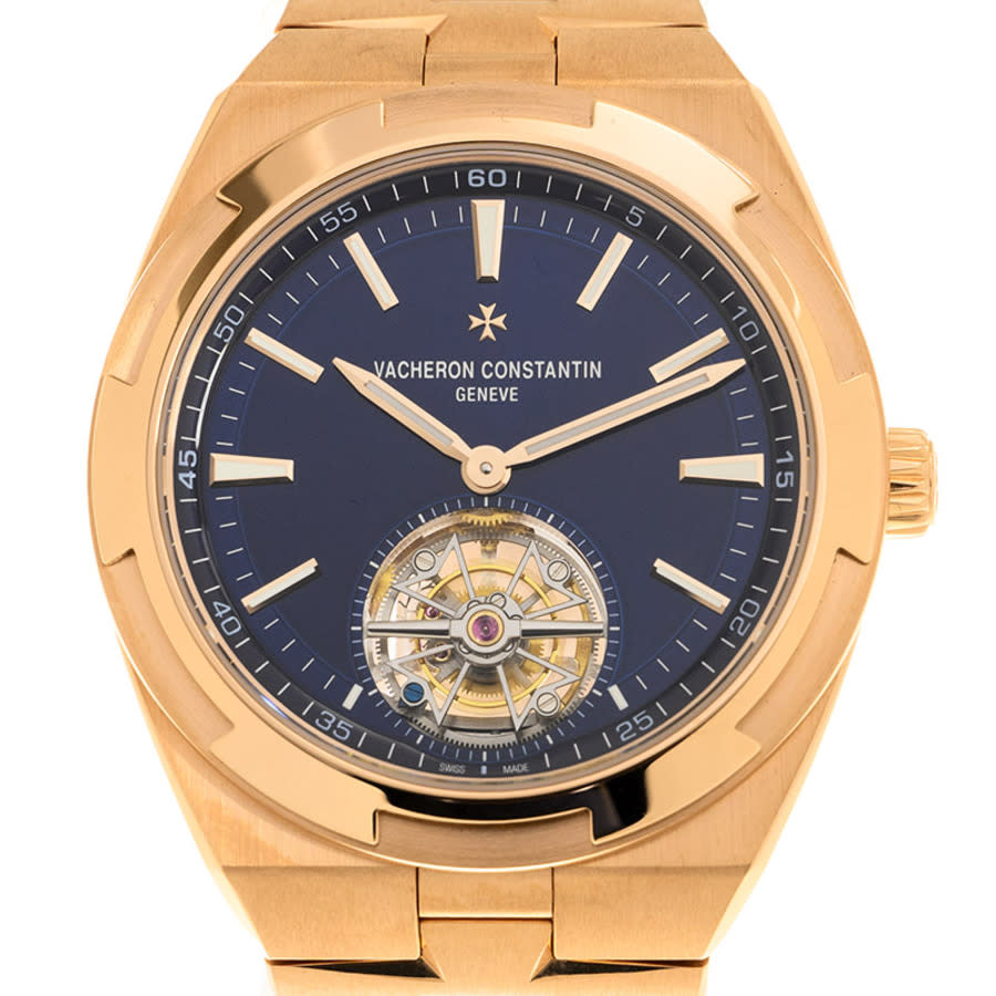 Vacheron Constantin Overseas Tourbillon Automatic Blue Dial Mens Watch 6000V/110R/B733