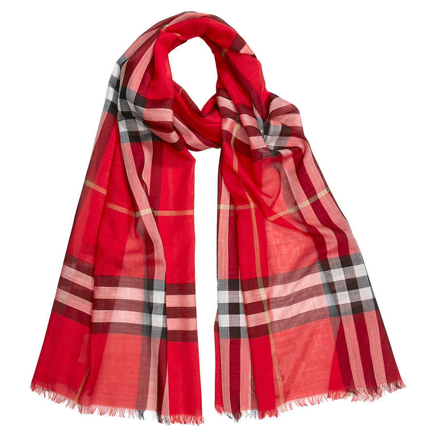 burberry lightweight check scarf