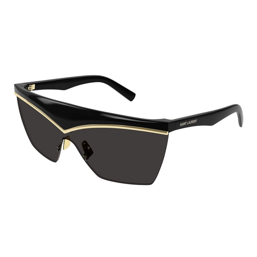 Saint Laurent Woman Sunglass SL 614 Mask - Frame color: Black, Lens color: Black