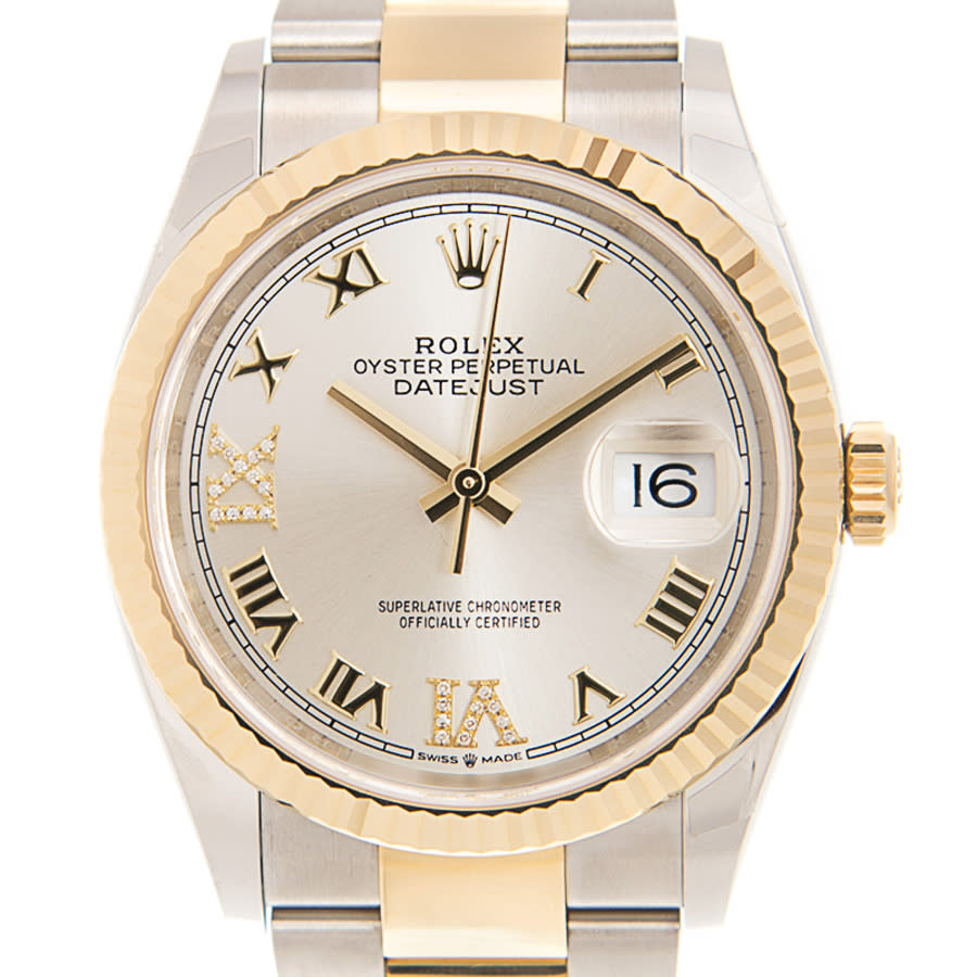 Rolex Datejust 36 Silver Diamond Dial Mens Stainless Steel and 18kt Yellow Gold Oyster Watch 126233SRDO Rolex Datejust 36 Silver Diamond Dial Mens Stainless Steel and 18kt Yellow Gold Oyster Watch 126233SRDO