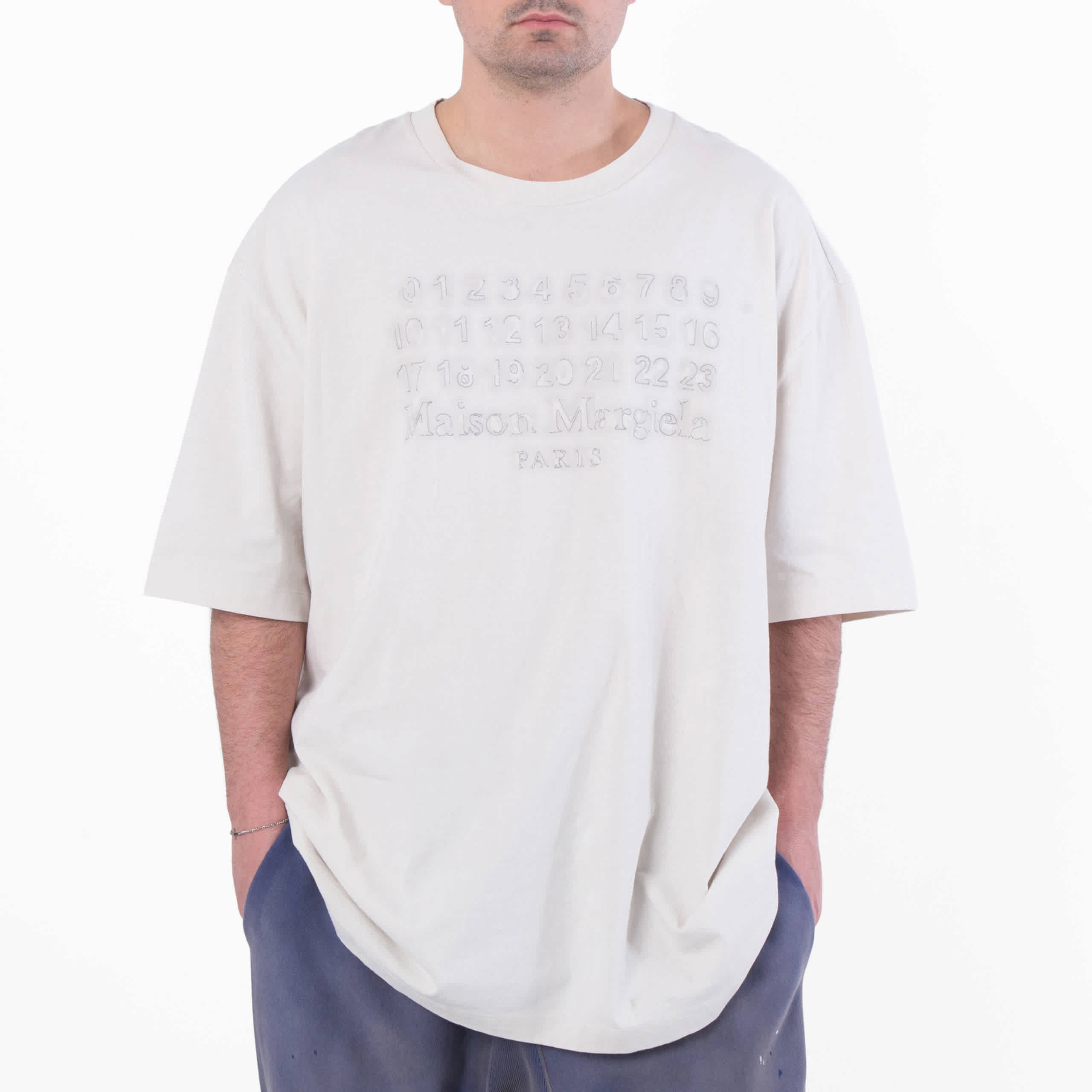 トップス maison martin Margiela Maison Margiela Embroidered Logo T-Shirt, Size XX-Large | eBay