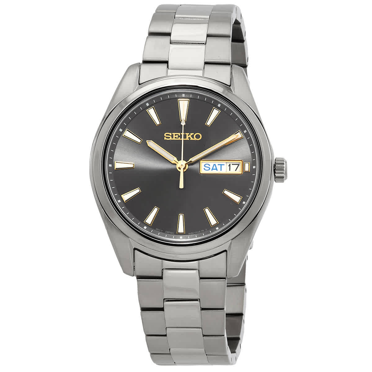 Seiko Essentials Quartz Grey Dial Men's Watch SUR343P1 | eBay