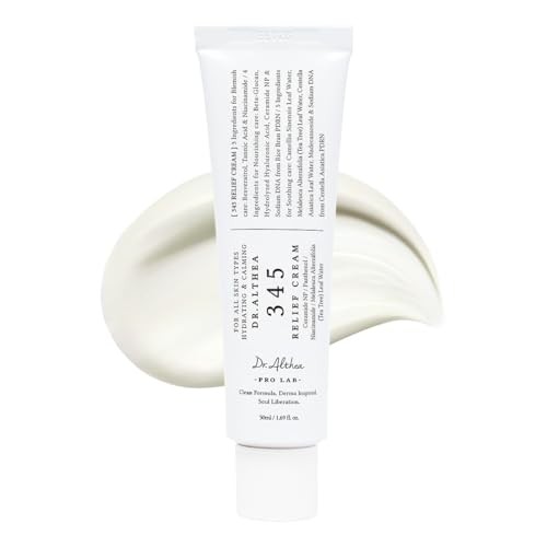 Dr.Althea 345 Relief Cream Daily Face Moisturizer for Soothing Recovery and Blemish Care 1.69 oz