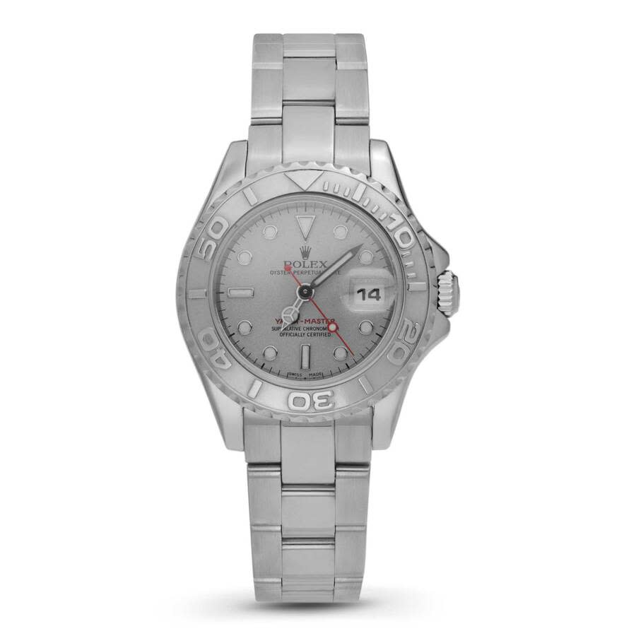Preowned Rolex YachtMaster Automatic Chronometer Grey Dial Mens Watch 169622 GYSO