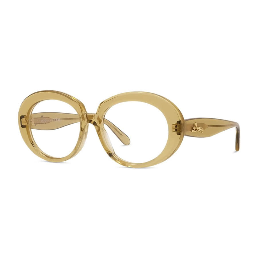 Loewe LW50089I096 Oval Full Rim Acetate Eyeglasses — Green