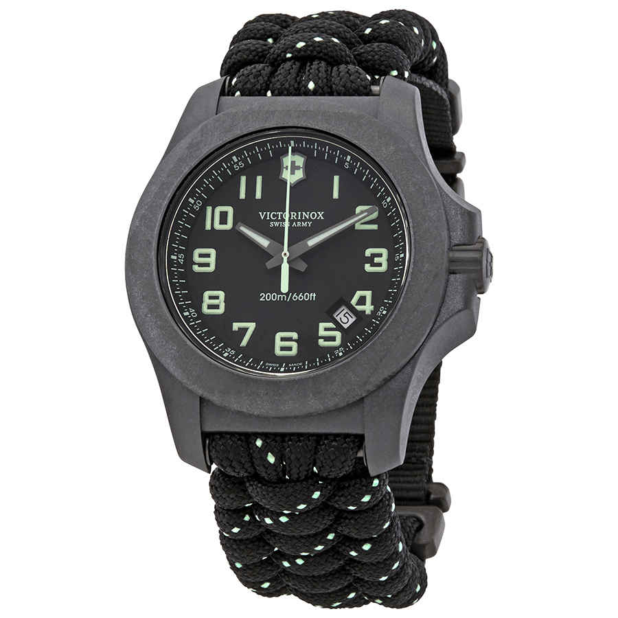 Victorinox INOX Quartz Black Dial Mens Watch 241859 525$