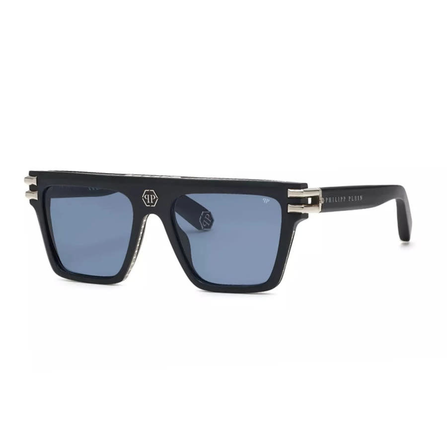 Philipp Plein Blue Browline Mens Sunglasses SPP108V 0703 56