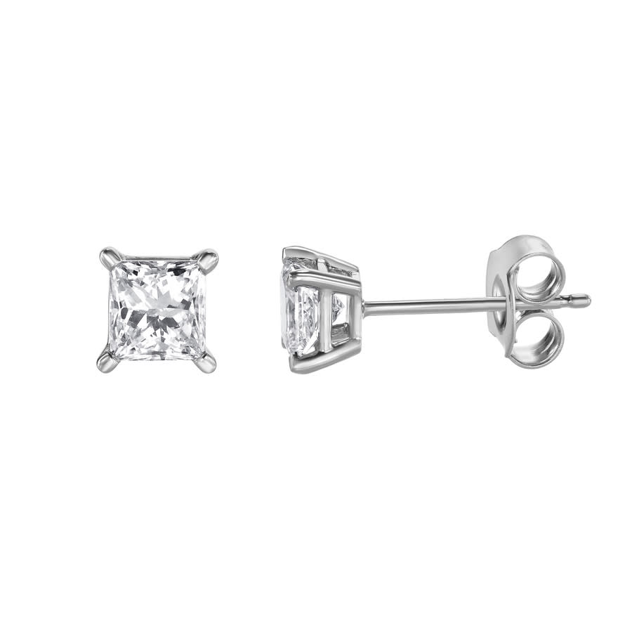 Brilliant Diamond 14KT White Gold 0.75 Carat Lab Grown Diamond Stud Earrings for Women