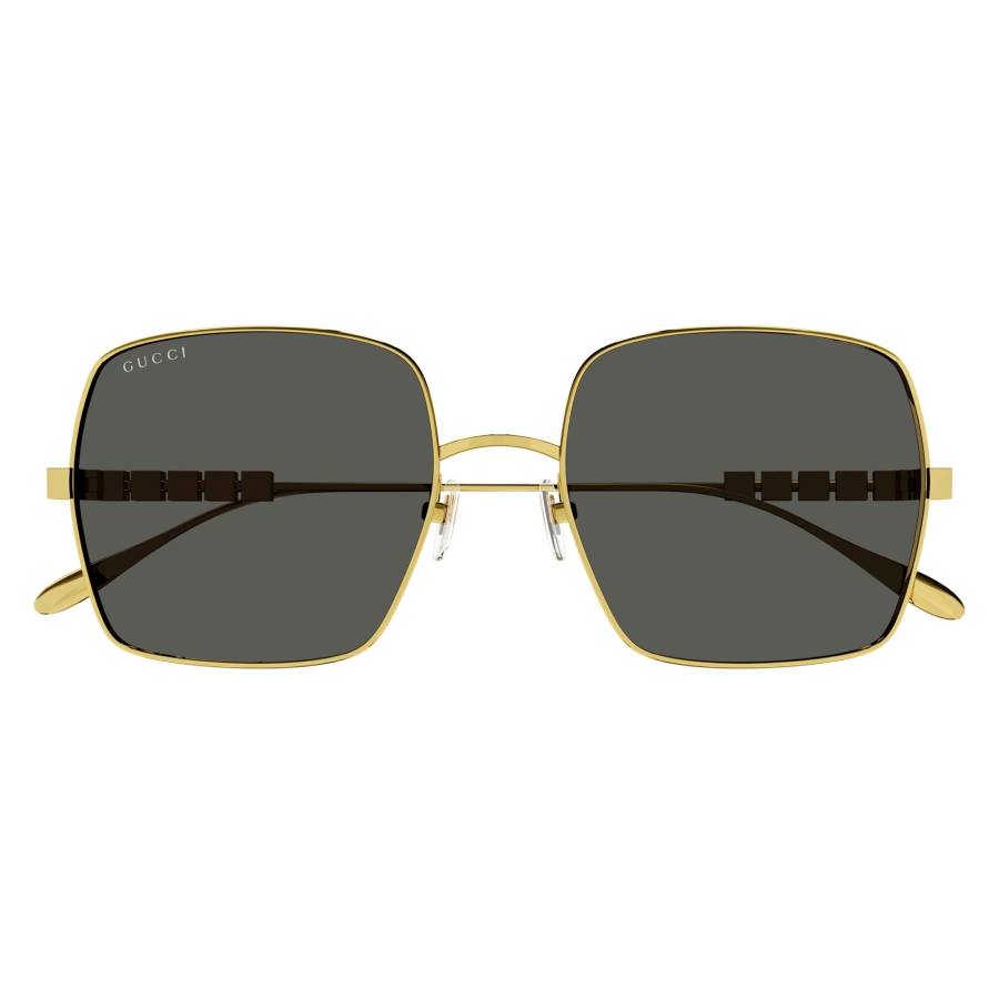 Gucci Woman Sunglass GG1434S -  Frame color: Gold, Lens color: Grey