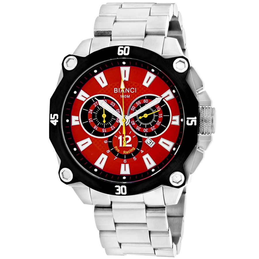 Roberto Bianci Enzo Chronograph Quartz Red Dial Mens Watch RB71010 158$