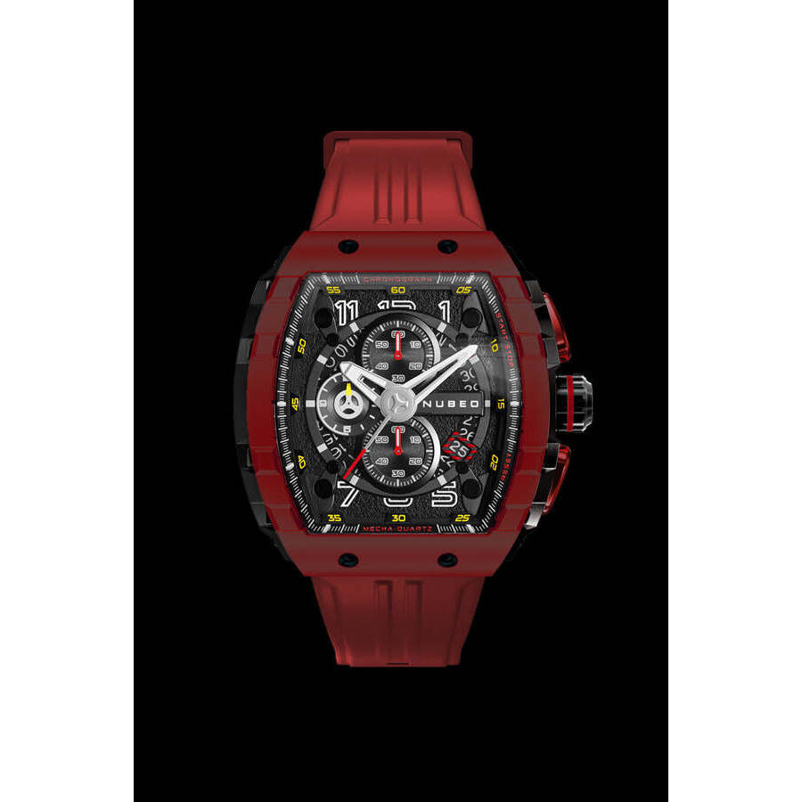 Nubeo Magellan Chronograph Black Dial Mens Watch NB-6024-0H 239$