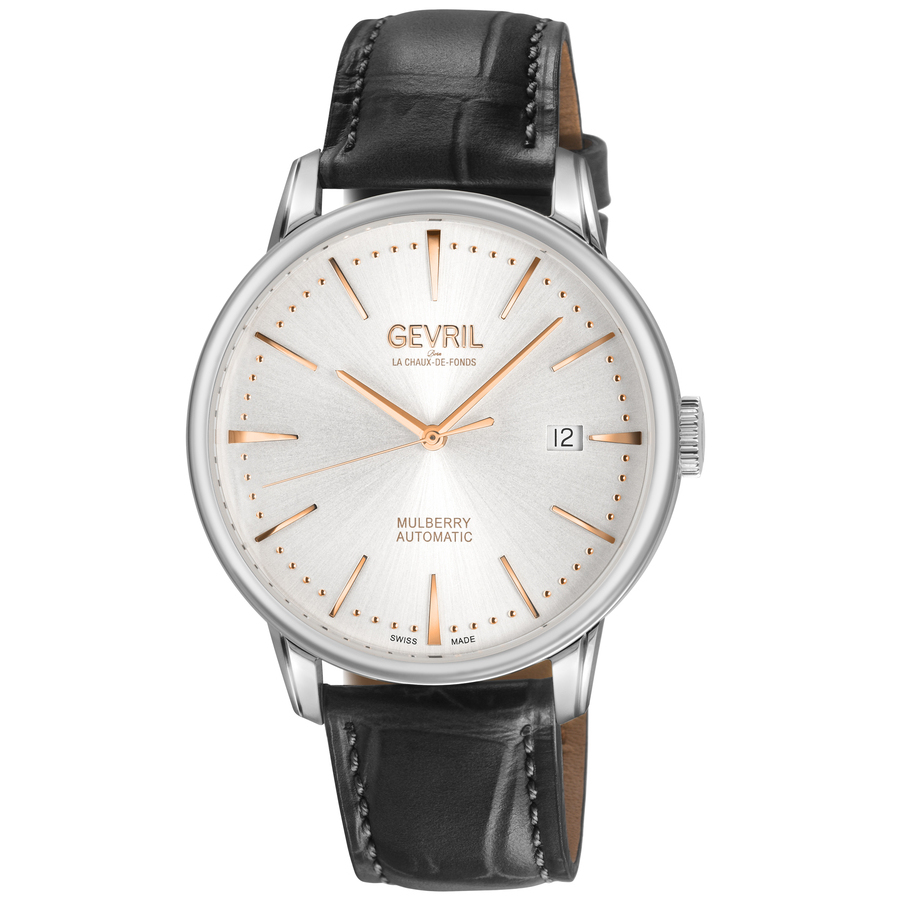 Gevril Mulberry Automatic Silver Dial Mens Watch 9621 831$