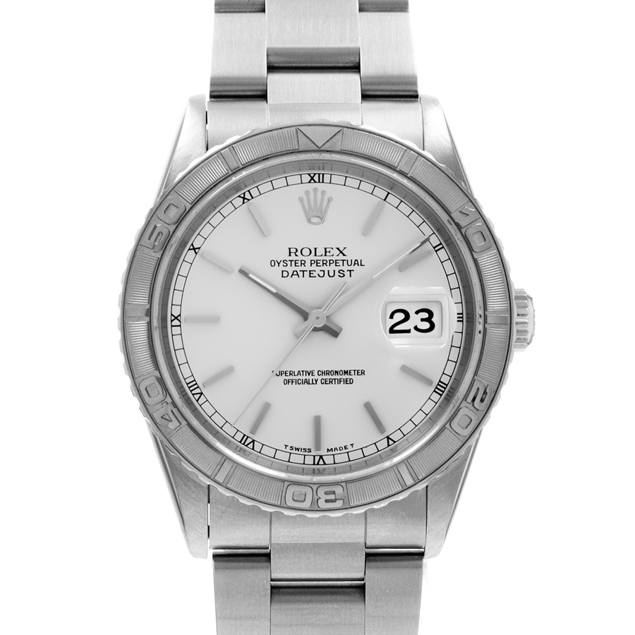 Preowned Rolex Datejust 36 Automatic Chronometer Silver Dial Mens Watch 16264 SSO