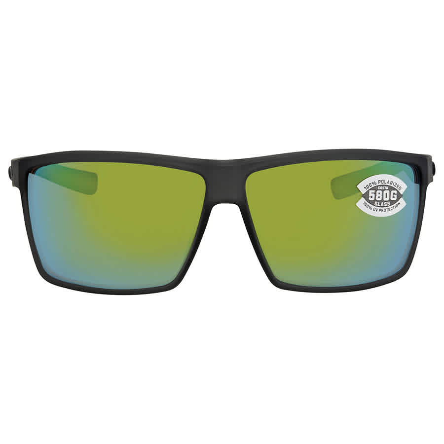 Costa Del Mar Costa Rincon Matte Smoke Crystal Frame Sunglasses w/Green Mirror 580G Lenses 06S9018-90180163