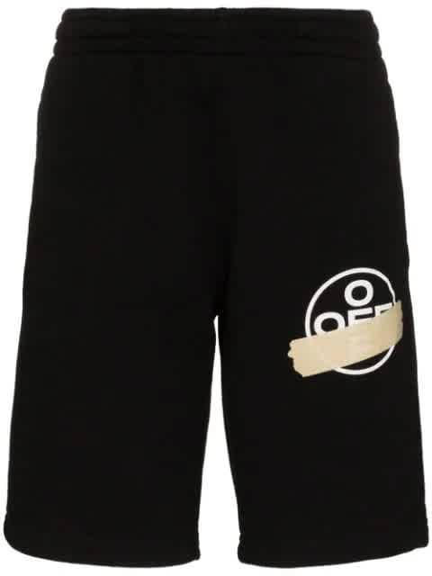 off white track shorts